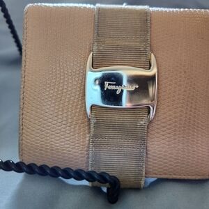 Salvatore Ferragamo Tan Leather Wallet